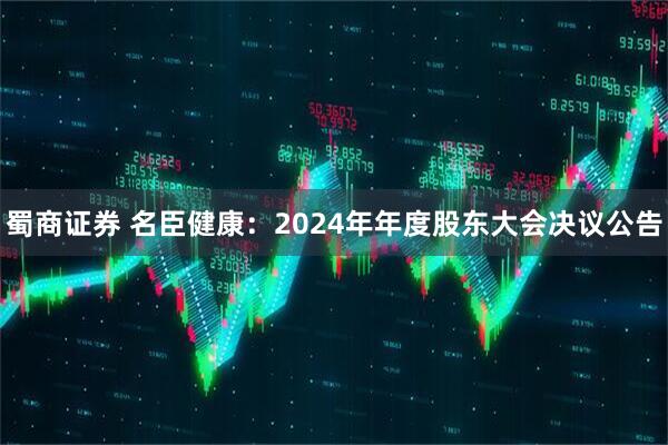 蜀商证券 名臣健康：2024年年度股东大会决议公告